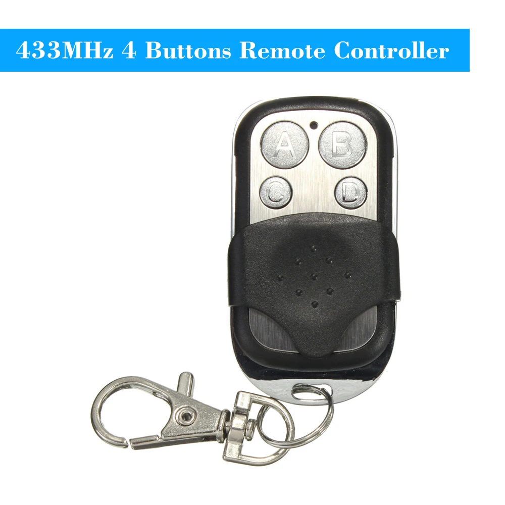 433Mhz 4 Buttons Copy Cloning Duplicator Remote Control Transmitter Switch for Garage Opener Electric Garage Door Remote Control
433Mhz 4 Buttons Copy Cloning Duplicator Remote Control Transmitter Switch for Garage Opener Electric Garage Door Remote Control