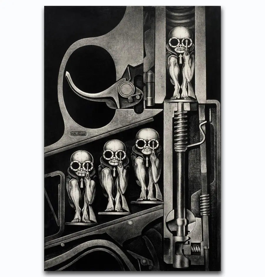 Art Print Hot New HR Giger Death Bearing Machine Vintage 14x21 24x36 27x40 Inch Silk Poster Wall Canvas Decoration X-279
Art Print Hot New HR Giger Death Bearing Machine Vintage 14x21 24x36 27x40 Inch Silk Poster Wall Canvas Decoration X-279