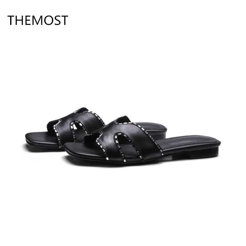 THEMOST Ms slippers Flat shoes Latest model of 2018 Suitable for spring and summer wear Leather shoes
THEMOST Ms slippers Flat shoes Latest model of 2018 Suitable for spring and summer wear Leather shoes