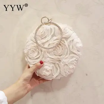 Ladies White Canvas Handbag With Rhinestone Metal Handle Elegant Wedding Clutch Bun Bag Purse Beige Round Top Handle Hand Bags
Ladies White Canvas Handbag With Rhinestone Metal Handle Elegant Wedding Clutch Bun Bag Purse Beige Round Top Handle Hand Bags