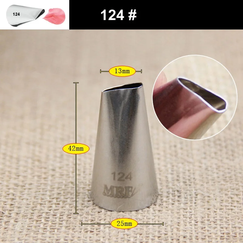 124# Petal Tips Stainless Steel Icing Piping Nozzles Cake Decorating Pastry Tip Sets Cupcake Tools Bakeware
124# Petal Tips Stainless Steel Icing Piping Nozzles Cake Decorating Pastry Tip Sets Cupcake Tools Bakeware