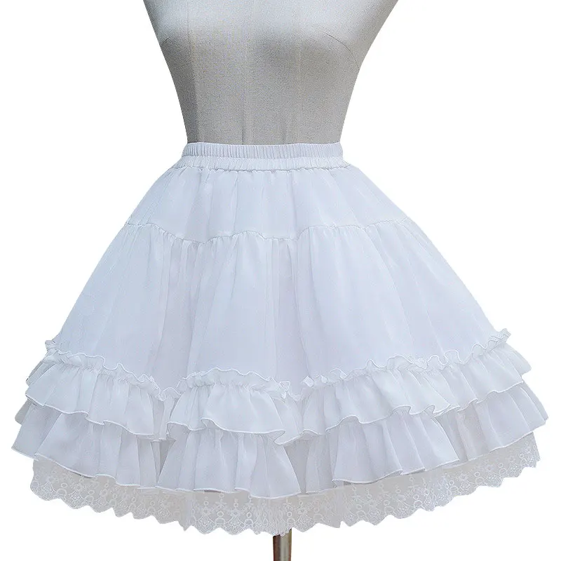 Sweet Lolita Chiffon Under Skirt Short A-line Cosplay Petticoat with Layered Ruffles
Sweet Lolita Chiffon Under Skirt Short A-line Cosplay Petticoat with Layered Ruffles