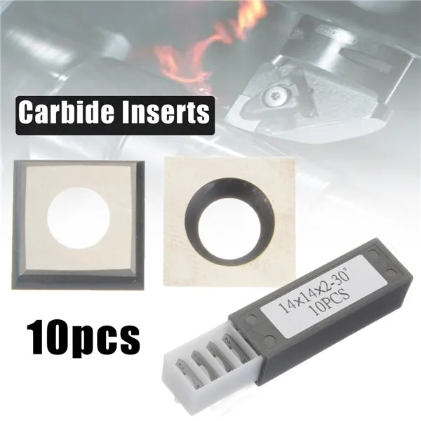 10pcs 12mm Square Carbide Insert Cutter 4-Edge 35 Degrees for Woodworking Turning Tools
10pcs 12mm Square Carbide Insert Cutter 4-Edge 35 Degrees for Woodworking Turning Tools