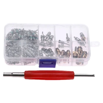 135 Pcs Auto Air Conditioning A/C Valve Core R134 Remover Assortment Kit For Toyota Ho nda Lexus Nissan Hyundai G m Ford Chrysle
135 Pcs Auto Air Conditioning A/C Valve Core R134 Remover Assortment Kit For Toyota Ho nda Lexus Nissan Hyundai G m Ford Chrysle