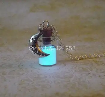 12pcs/lot Glow In The Dark Necklace Moon charm Fantasy Glowing Jewerly Moon Dust Necklace
12pcs/lot Glow In The Dark Necklace Moon charm Fantasy Glowing Jewerly Moon Dust Necklace