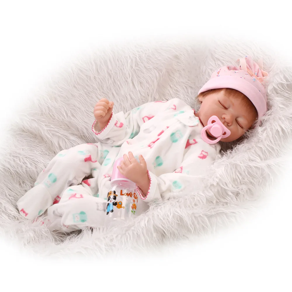 Lifelike Silicone Reborn Baby Doll Toys For Child Brithday Present Gift Play House Cute Soft Sleeping Newborn Girl Babies
Lifelike Silicone Reborn Baby Doll Toys For Child Brithday Present Gift Play House Cute Soft Sleeping Newborn Girl Babies