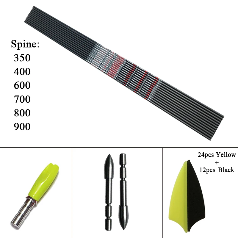 Archery 12pcs 30'' ID4.2mm Carbon Arrow Shaft Vanes Nock Point for Recurve Bow Shooting Hunting arrow archery
Archery 12pcs 30'' ID4.2mm Carbon Arrow Shaft Vanes Nock Point for Recurve Bow Shooting Hunting arrow archery