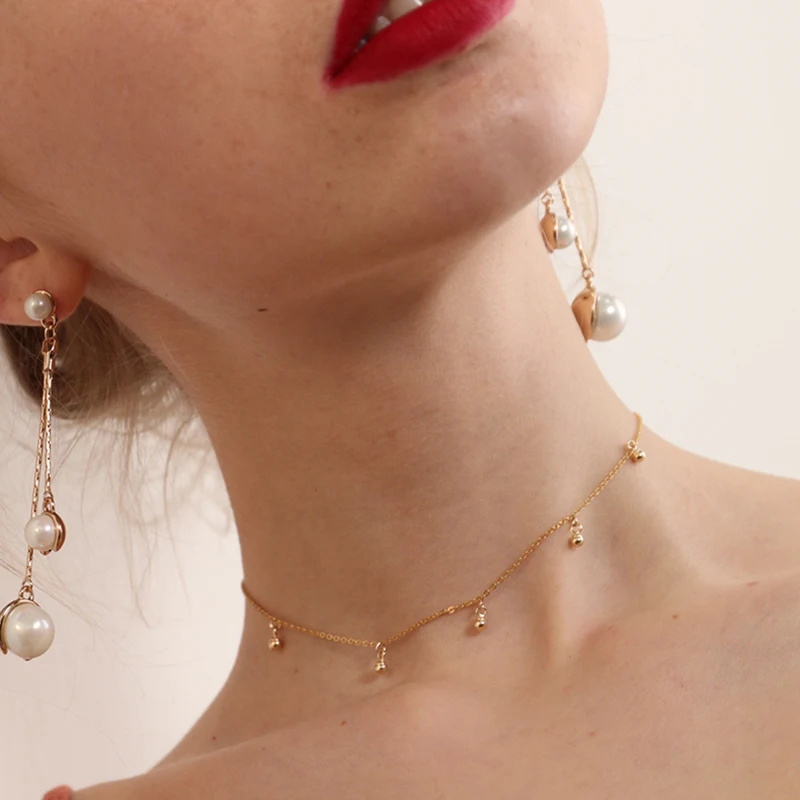 LWONG-Hot-Sale-Dainty-Gold-Color-Disc-Coin-Choker-Beads-Charms-Choker-Jewelry-Simple-Chain-Chokers