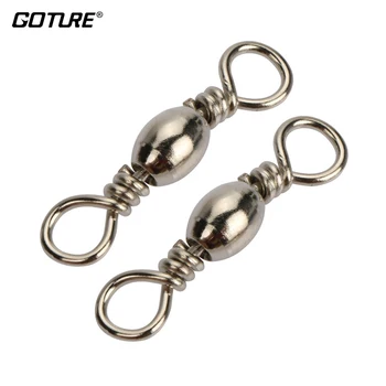 Goture 200pcs Barrel Fishing Swivel Size 14 10 8 6 4 2 1/0 3/0 5/0 Fishing Accessories Hook Lure Connector Rolling Swivels Pins
Goture 200pcs Barrel Fishing Swivel Size 14 10 8 6 4 2 1/0 3/0 5/0 Fishing Accessories Hook Lure Connector Rolling Swivels Pins