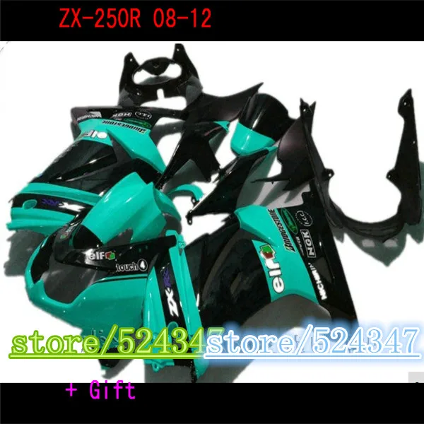 Injection Negro verde For Kawasaki Ninja 250R kit 2008 2009 2010 2011 2012 2012 1ZX 250 EX250R 08 09 - 12 body
Injection Negro verde For Kawasaki Ninja 250R kit 2008 2009 2010 2011 2012 2012 1ZX 250 EX250R 08 09 - 12 body