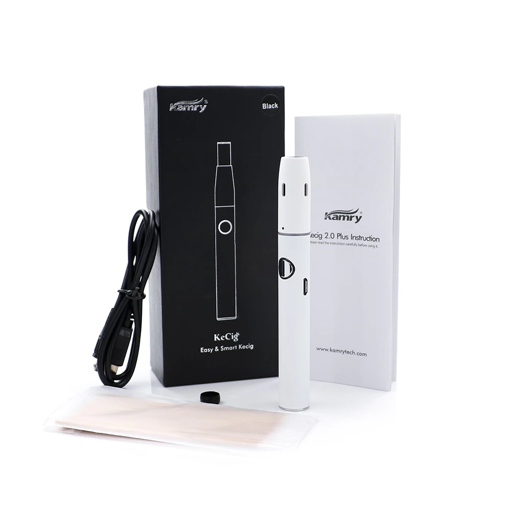 Original Kamry Kecig 2.0 plus kit Ecig 2.0 vape 650 mah Battery Electronic Cigarette for heating Tobacco cartridge Vape kit