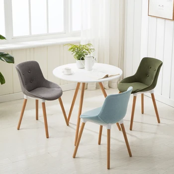 1Modern simple lazy fabric back office chair home Nordic dining chair solid wood dining chair single study chair
1Modern simple lazy fabric back office chair home Nordic dining chair solid wood dining chair single study chair