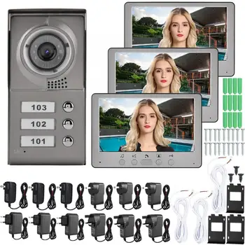 mirilla digital 7 inches Apartment 3 Units Wired Phone Audio Visual Entry System 815MC13 ring doorbell
mirilla digital 7 inches Apartment 3 Units Wired Phone Audio Visual Entry System 815MC13 ring doorbell