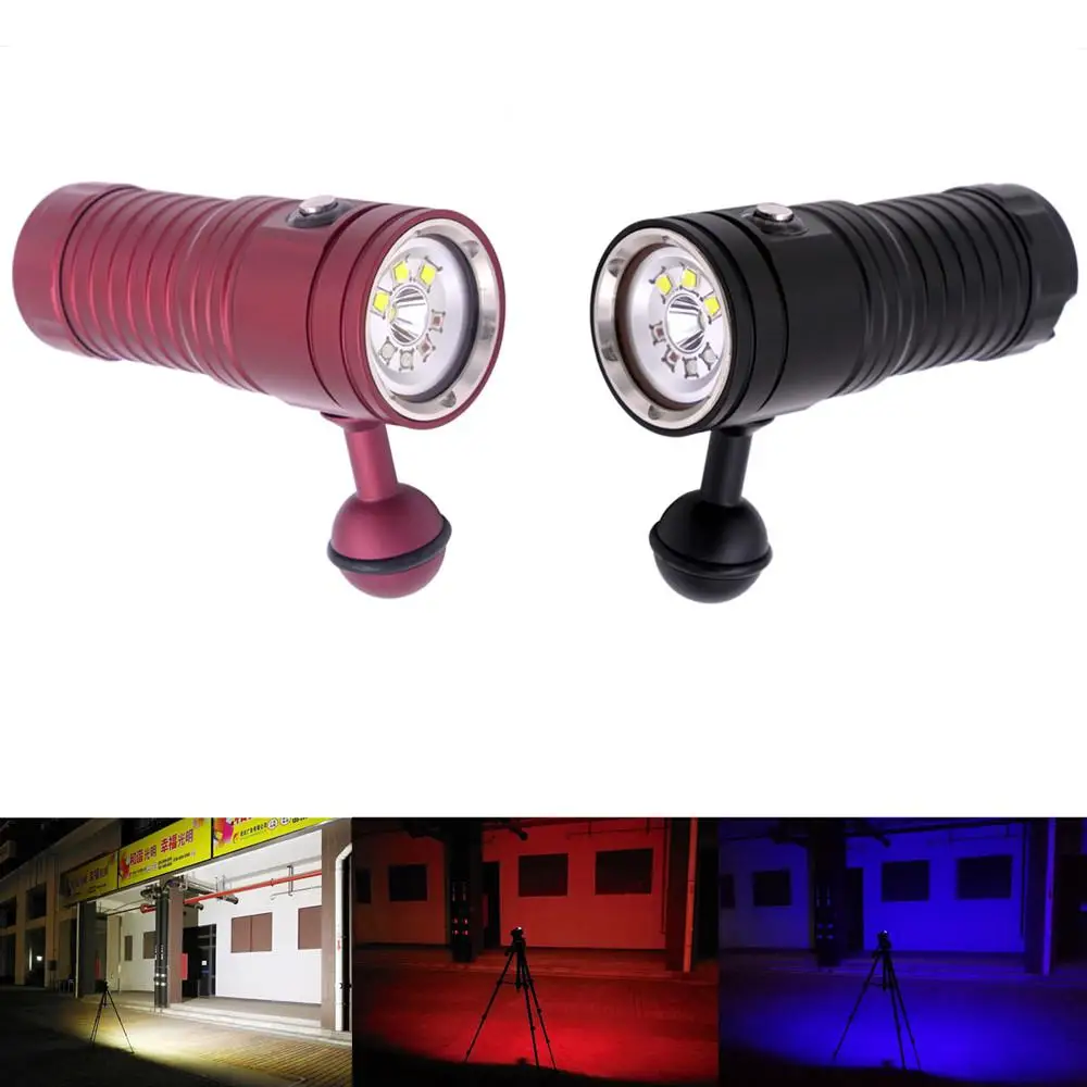 Professional 3 Color Underwater Video Diving Photographic Lighting with LED Flashlight
Professional 3 Color Underwater Video Diving Photographic Lighting with LED Flashlight