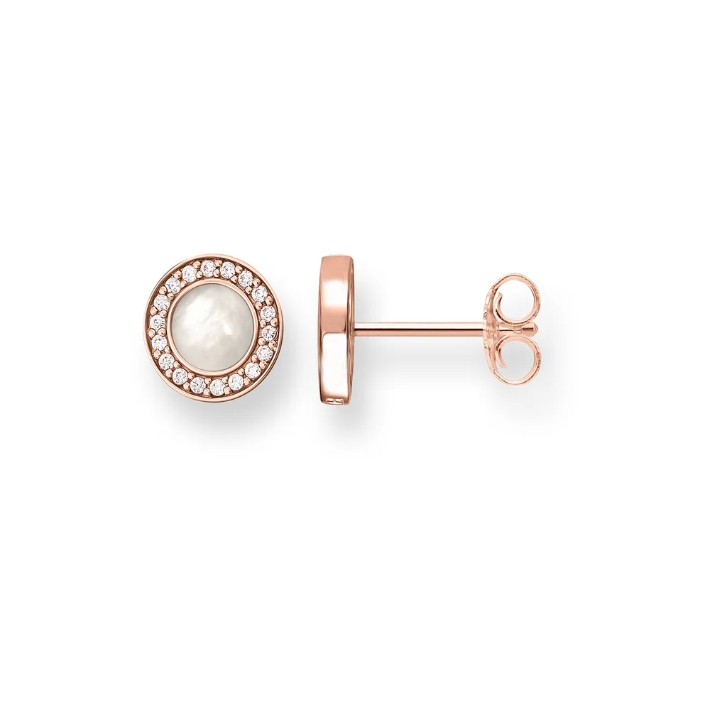 Rose Gold Color White CZ Round Mother-of-Pearl Stud Earrings 2018 New Thomas Style Ear Stud Earing Jewelry Gift For Women
Rose Gold Color White CZ Round Mother-of-Pearl Stud Earrings 2018 New Thomas Style Ear Stud Earing Jewelry Gift For Women