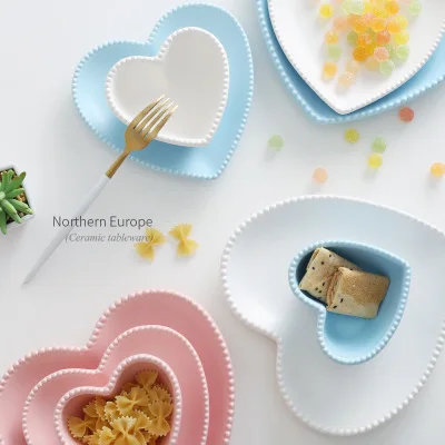 Heart shape ceramic breakfast plate dinner dish soup bowl bread plate ceramic love tableware
Heart shape ceramic breakfast plate dinner dish soup bowl bread plate ceramic love tableware