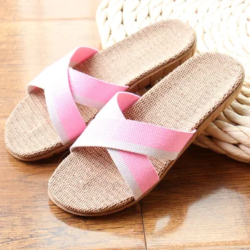 Unisex Summer Home Slippers Women Linen Sweat-absorbent Breathable Non-Slip Flat Silent Slippers Fashion Home Shoes Ultralight
Unisex Summer Home Slippers Women Linen Sweat-absorbent Breathable Non-Slip Flat Silent Slippers Fashion Home Shoes Ultralight