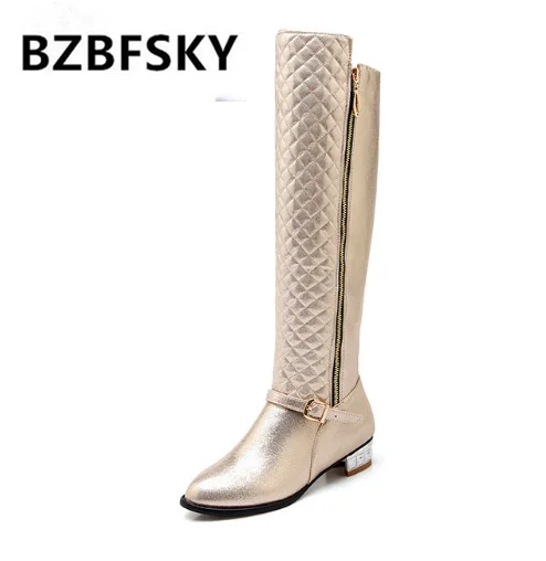 BZBFSKY Autumn Women Boots 2019 Fashion Silver Gold Womens Knee High Boots Femme Ladies Black Long Boots Big Size 34-45
BZBFSKY Autumn Women Boots 2019 Fashion Silver Gold Womens Knee High Boots Femme Ladies Black Long Boots Big Size 34-45