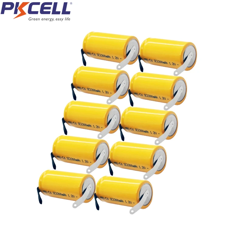 10PCS SC2200 1.2V nicd rechargeable battery SC 2200mAh Batteries For Emergency lightings Solar lights Search lights
10PCS SC2200 1.2V nicd rechargeable battery SC 2200mAh Batteries For Emergency lightings Solar lights Search lights