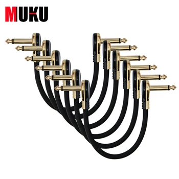 MUKU Guitar Patch Cables Right Angle,15cm 1/4 Instrument Cables for Effect Pedals by muku guitarra pedal
MUKU Guitar Patch Cables Right Angle,15cm 1/4 Instrument Cables for Effect Pedals by muku guitarra pedal