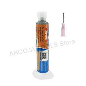 Mechanic 10cc XG-z40 BGA Solder Paste Flux Sn63/Pb37 25-45um For Mobile Phone Repair Syringe Solder Paste Soldering Welding Tool
Mechanic 10cc XG-z40 BGA Solder Paste Flux Sn63/Pb37 25-45um For Mobile Phone Repair Syringe Solder Paste Soldering Welding Tool