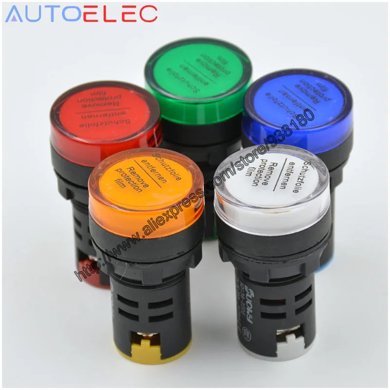 50Pcs AD136-22DS/AD22-22DS 22mm LED Indicator lights Power Indicator 5 color Signal Lamp for Power Distribution Cabinet
50Pcs AD136-22DS/AD22-22DS 22mm LED Indicator lights Power Indicator 5 color Signal Lamp for Power Distribution Cabinet