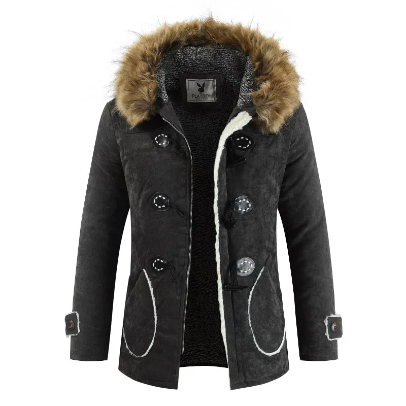 New fashion men hooded fur collar cotton Windproof coats Men's quilted plus velvet warm loose pockets Jackets drop ship clothes
New fashion men hooded fur collar cotton Windproof coats Men's quilted plus velvet warm loose pockets Jackets drop ship clothes