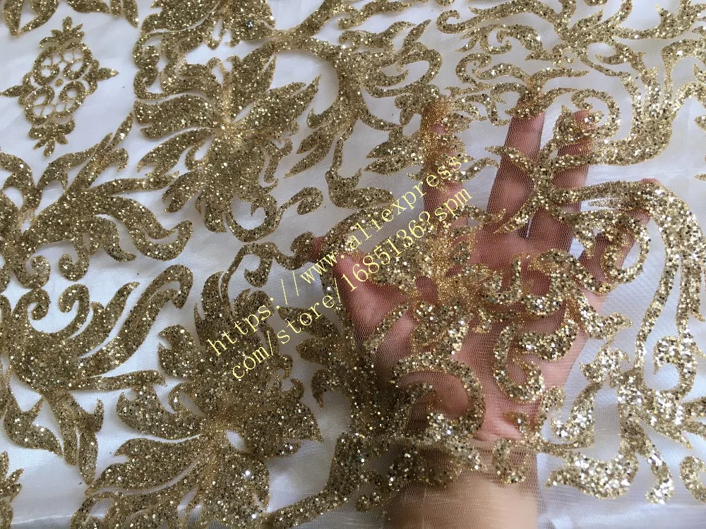 On sale gold glued glitter Manning-88014 french net lace fabric nigerian glued glitter lace fabric
On sale gold glued glitter Manning-88014 french net lace fabric nigerian glued glitter lace fabric