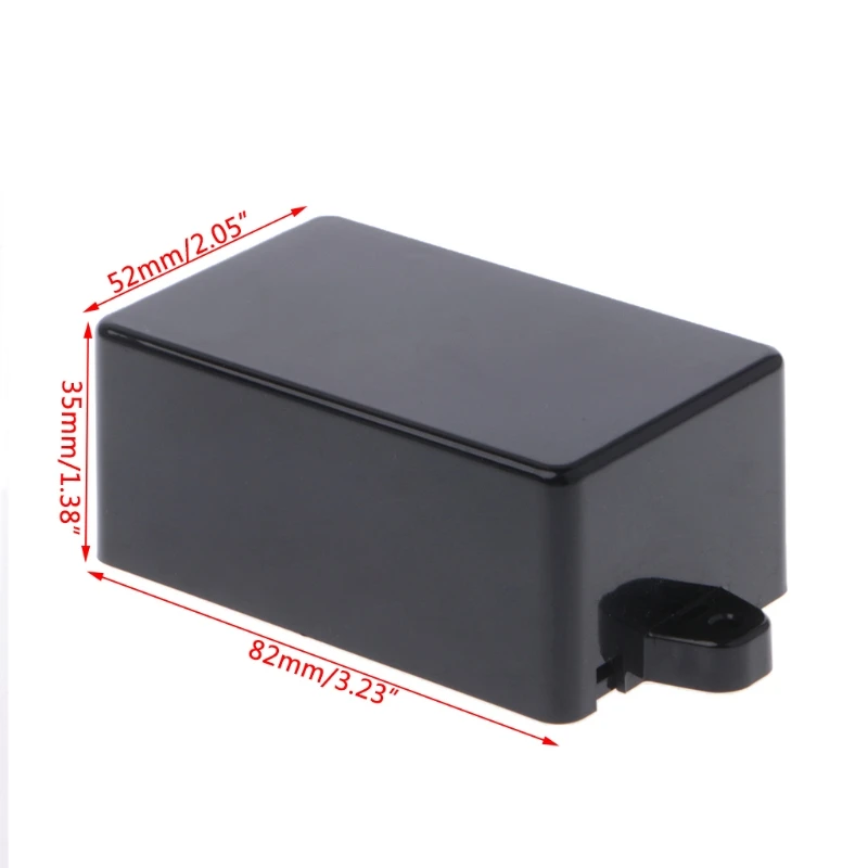 

OOTDTY Waterproof Plastic Electronic Enclosure Project Box Black Instrument Case 65x38x22mm/82x52x35mm Connector