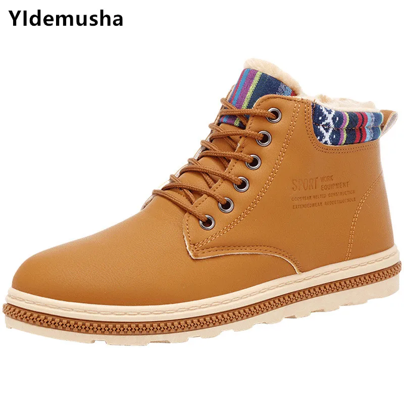 YIdemusha Brand Hot Newest Keep Warm Winter Boots Men High Quality Waterproof Casual Shoes Working Fashion PU Leather Snow Boots
YIdemusha Brand Hot Newest Keep Warm Winter Boots Men High Quality Waterproof Casual Shoes Working Fashion PU Leather Snow Boots