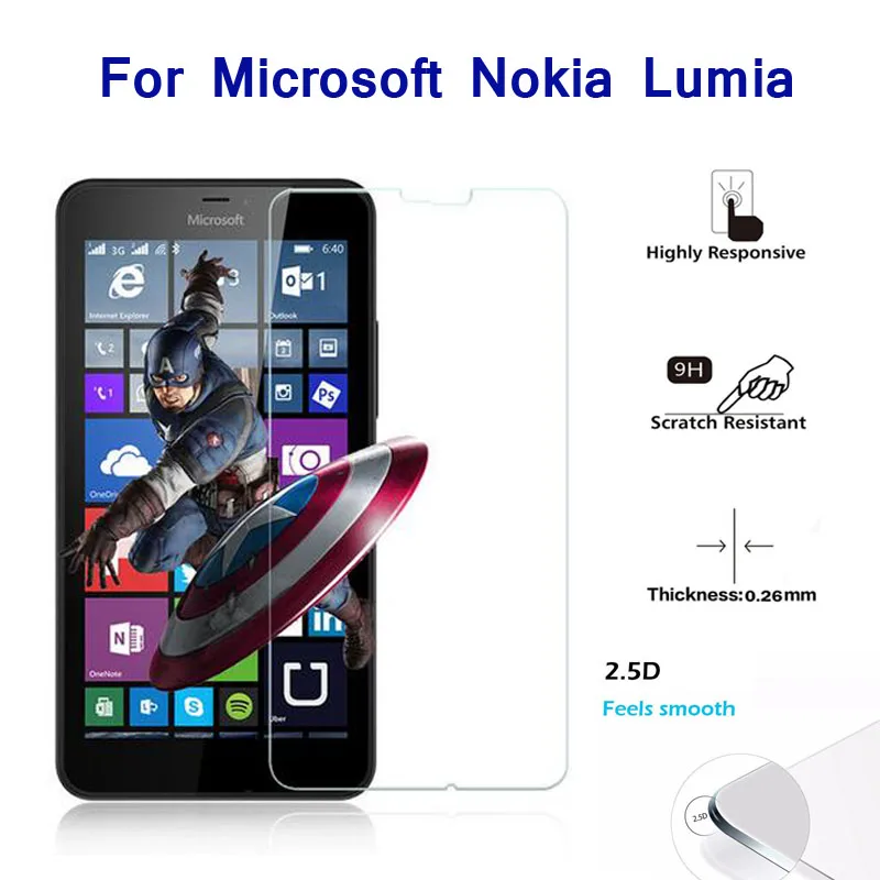 Защитная пленка для экрана из закаленного стекла 9H Microsoft Nokia Lumia 550 640 535 950 930 830 735 630