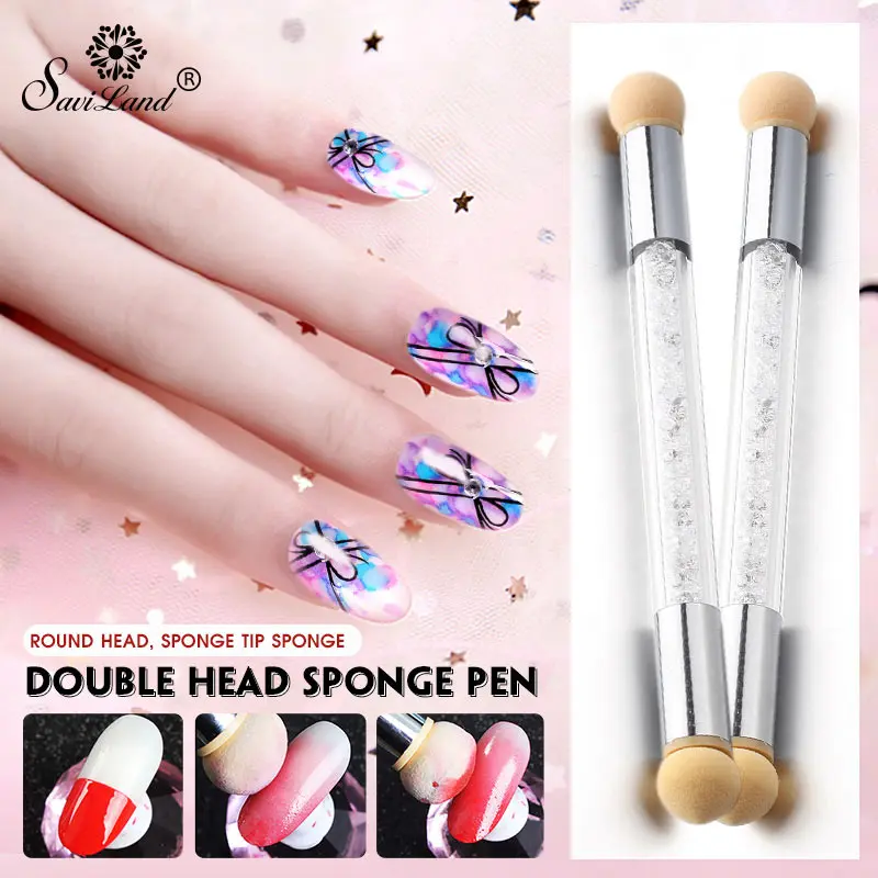 Saviland Round Head Dotting Sponge Tip Nail Gradients Stamping Blooming Pen Nail Polish Manicure Tools
Saviland Round Head Dotting Sponge Tip Nail Gradients Stamping Blooming Pen Nail Polish Manicure Tools