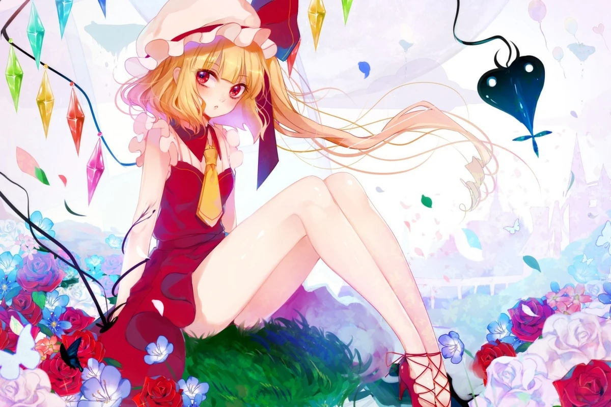 Фоторамка на заказ девушка Touhou Project фландрин алый PJZK412 Настенный декор для
