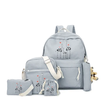 2019 New Girls Canvas Backpack Preppy 6 pcs/set Backpacks girl school backpack For Teenagers Student Shoulder Bag Boys Satchel
2019 New Girls Canvas Backpack Preppy 6 pcs/set Backpacks girl school backpack For Teenagers Student Shoulder Bag Boys Satchel