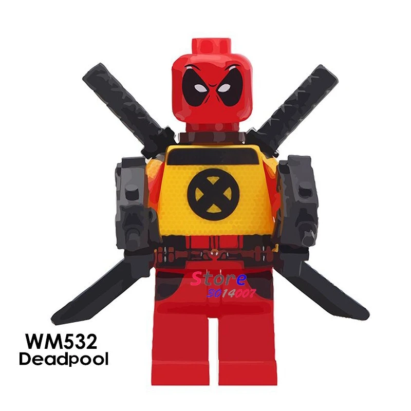 Single Super Hero Infinity War Avengers Deadpool 2 Hulkpool Woderwoman War Ares Action building block toys for children
Single Super Hero Infinity War Avengers Deadpool 2 Hulkpool Woderwoman War Ares Action building block toys for children