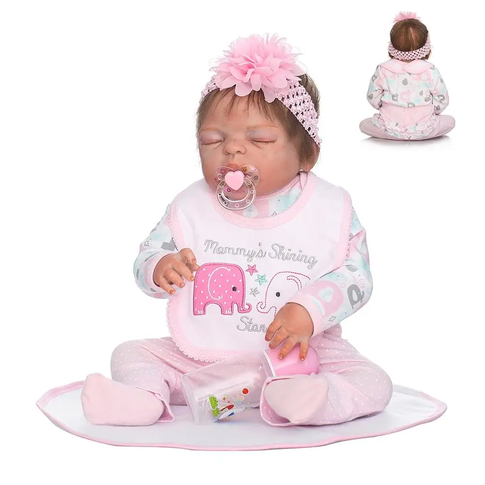 New Lifelike Newborn Baby Vinyl Silicone Reborn Doll Flower Bathing Sleeping Toy
New Lifelike Newborn Baby Vinyl Silicone Reborn Doll Flower Bathing Sleeping Toy