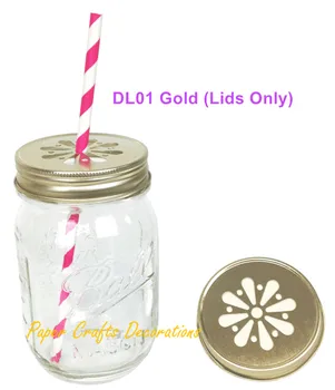 10pcs (Lids Only) Attractive Gold Pewter Daisy Cut Mason Jar Lids Wedding Birthday Baby Shower Party Favors 
10pcs (Lids Only) Attractive Gold Pewter Daisy Cut Mason Jar Lids Wedding Birthday Baby Shower Party Favors