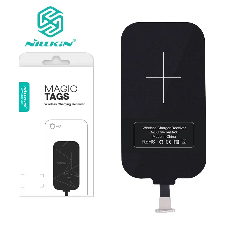 Nillkin Magic Tags QI Wireless Charging Receiver Micro USB / Type C Adapter For iPhone 5S SE 6 6S 7 Plus for Samsung S6 S7 Edge
Nillkin Magic Tags QI Wireless Charging Receiver Micro USB / Type C Adapter For iPhone 5S SE 6 6S 7 Plus for Samsung S6 S7 Edge