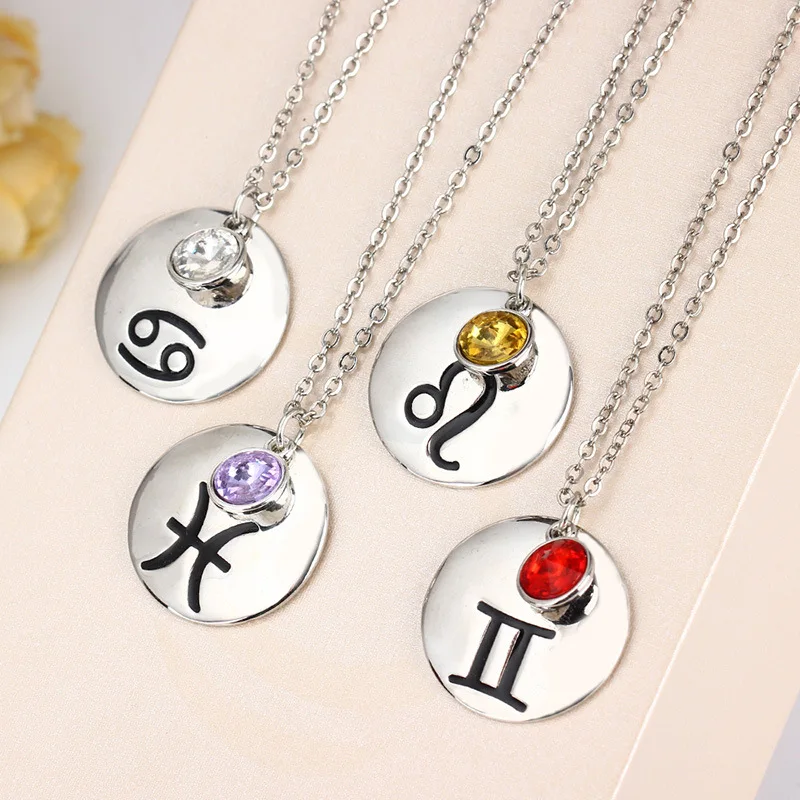 ESERES Zodiac Constellation Pendant Capricorn Aquarius Pisces Horoscope Leo Necklaces Birthday Gift
ESERES Zodiac Constellation Pendant Capricorn Aquarius Pisces Horoscope Leo Necklaces Birthday Gift