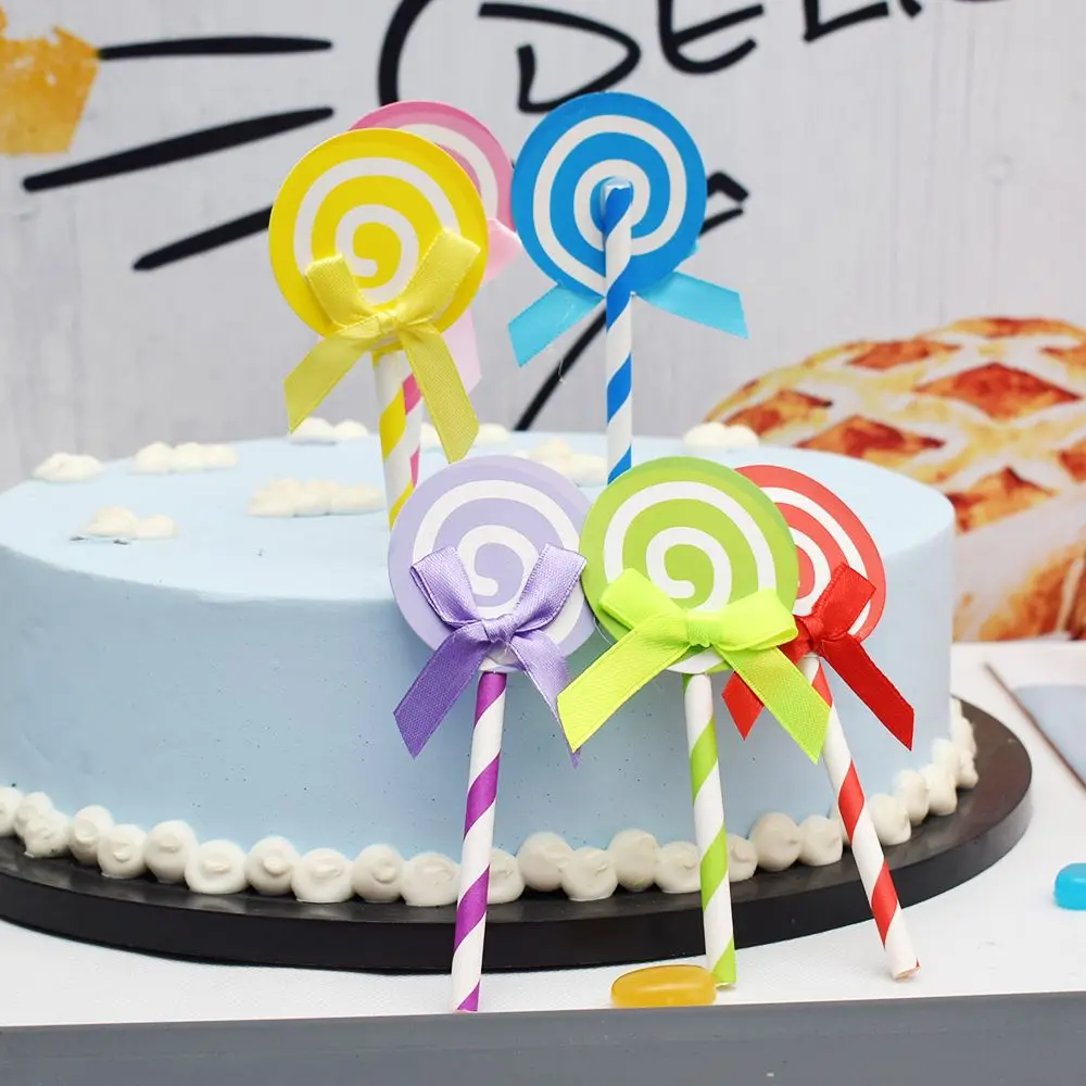 6PCS Colored Cupcake Cake Topper Paper Lollipop Decor Inserted Card Flag For Wedding Birthday Party Decoration Baby Shower
6PCS Colored Cupcake Cake Topper Paper Lollipop Decor Inserted Card Flag For Wedding Birthday Party Decoration Baby Shower