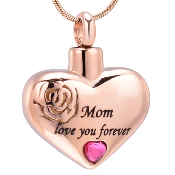 IJD10034 Stainless Steel Mom Love You Forever Heart Cremation Pendant Keepsake Necklace Ashe Holder Urn Funeral Memorial Jewelry 
IJD10034 Stainless Steel Mom Love You Forever Heart Cremation Pendant Keepsake Necklace Ashe Holder Urn Funeral Memorial Jewelry