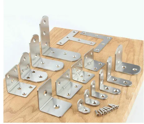 10pcs/lot Stainless Steel Universal Connector Type L 90 Degree Angle Fastener Triangle Corner Bracket With Screws
10pcs/lot Stainless Steel Universal Connector Type L 90 Degree Angle Fastener Triangle Corner Bracket With Screws