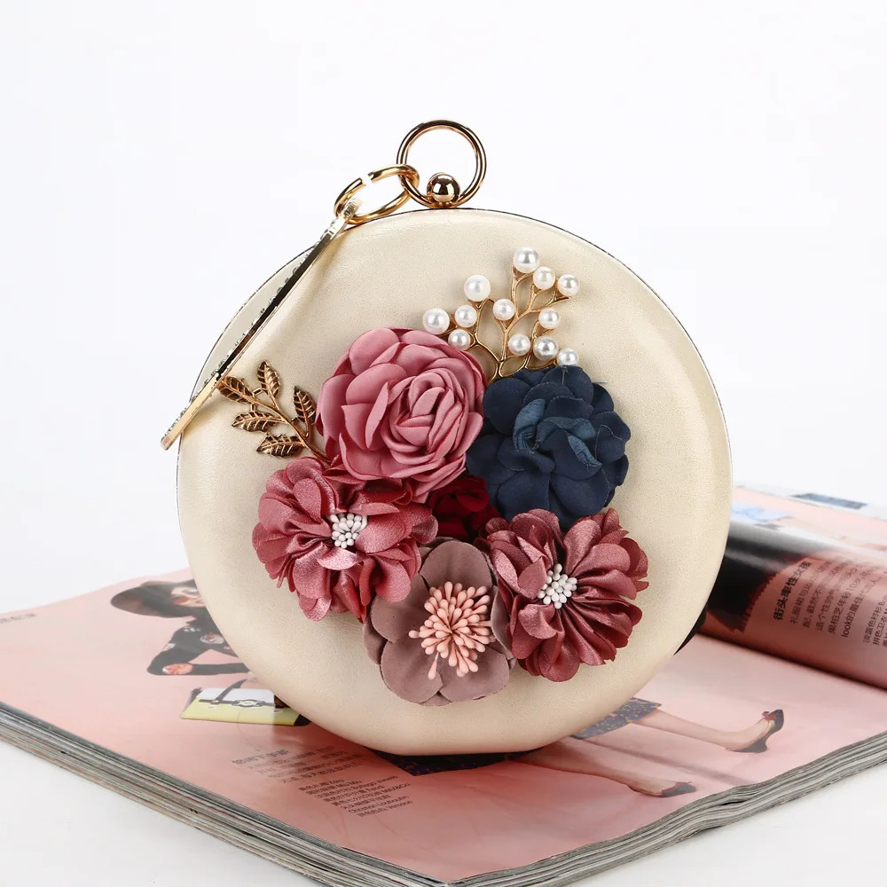 Explosions flower dinner bag round evening bag with arm in arm socialite party dress bag
Explosions flower dinner bag round evening bag with arm in arm socialite party dress bag