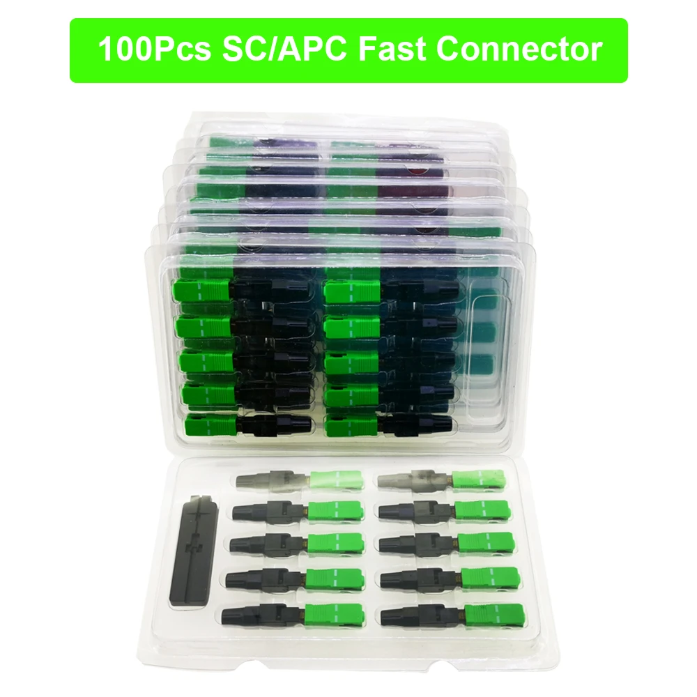 100PCS SC/APC FTTH Optical Fiber Fast Connector Quick Connector Single mode fiber Embedded Type Telecomm Grade cold junction
100PCS SC/APC FTTH Optical Fiber Fast Connector Quick Connector Single mode fiber Embedded Type Telecomm Grade cold junction