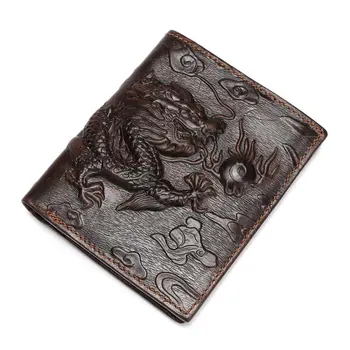 Brand Unique 3D Design Chinese dragon Pattern Retro-Fold vertical Wallet Genuine Leather Men's Wallets Really Leather Purse
Brand Unique 3D Design Chinese dragon Pattern Retro-Fold vertical Wallet Genuine Leather Men's Wallets Really Leather Purse