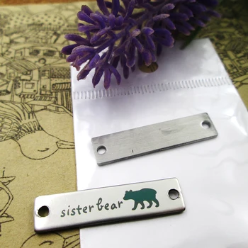20pcs--Sister Bear Connector stainless steel charms more style for choosing DIY Charms pendants for necklace 30x7mm
20pcs--Sister Bear Connector stainless steel charms more style for choosing DIY Charms pendants for necklace 30x7mm