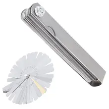 32 Blades Exact Combination Feeler Gauge Metric / Imperial Gapped Filler 0.04-0.88mm Thickness Gage For Measuring Tool
32 Blades Exact Combination Feeler Gauge Metric / Imperial Gapped Filler 0.04-0.88mm Thickness Gage For Measuring Tool