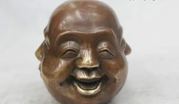 5"Chinese Folk Pure Bronze excellent Lucky The Four Faced Buddha Statue
5"Chinese Folk Pure Bronze excellent Lucky The Four Faced Buddha Statue