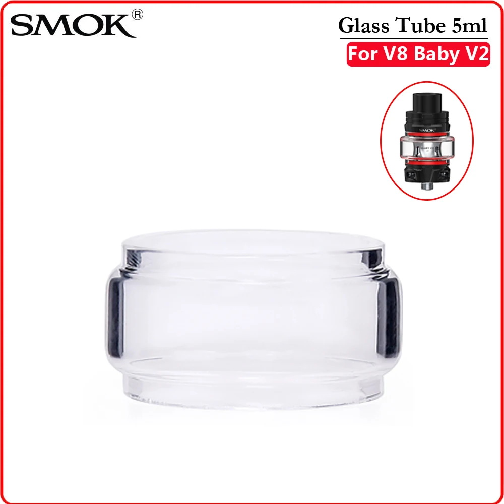 Original SMOK V8 Baby V2 Atomizer Vaporizer Window Bulb Pyrex Glass Tube 5ml for Species Mag Grip Kit Vape E Cigarette Accessory
Original SMOK V8 Baby V2 Atomizer Vaporizer Window Bulb Pyrex Glass Tube 5ml for Species Mag Grip Kit Vape E Cigarette Accessory