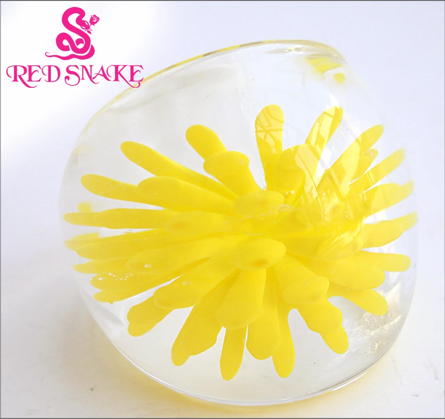 RED SNAKE Fashion Ring Handmade Lemon yellow with flower Translucent Murano Glass Rings
RED SNAKE Fashion Ring Handmade Lemon yellow with flower Translucent Murano Glass Rings